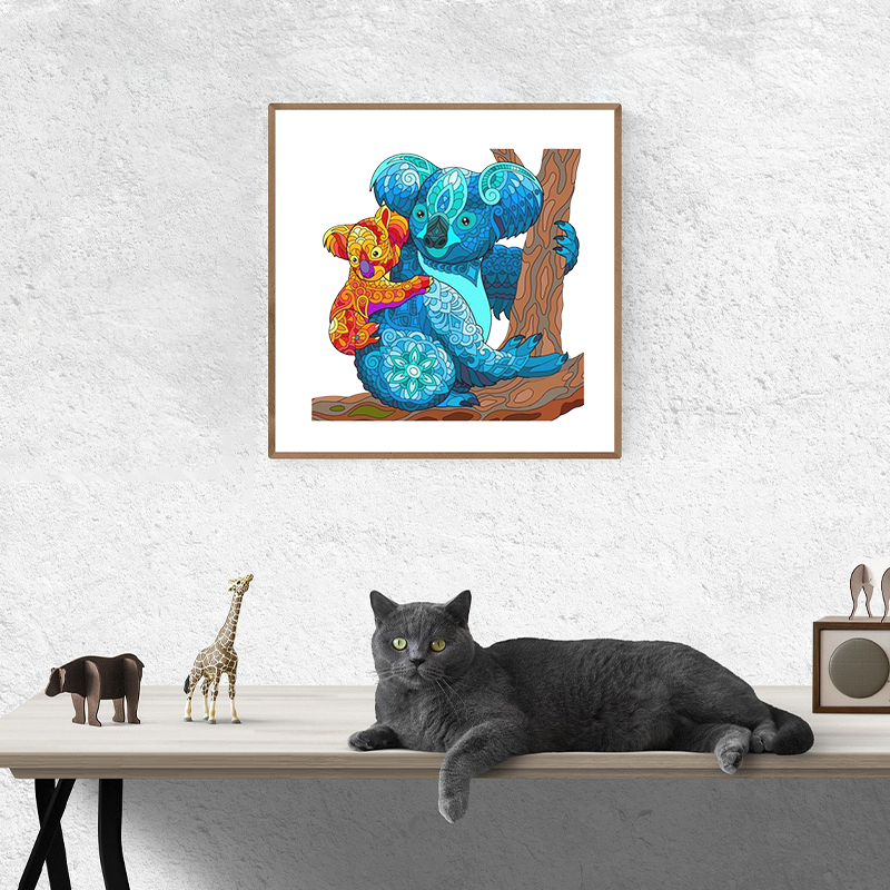 Rompecabezas de koala madre e hijo