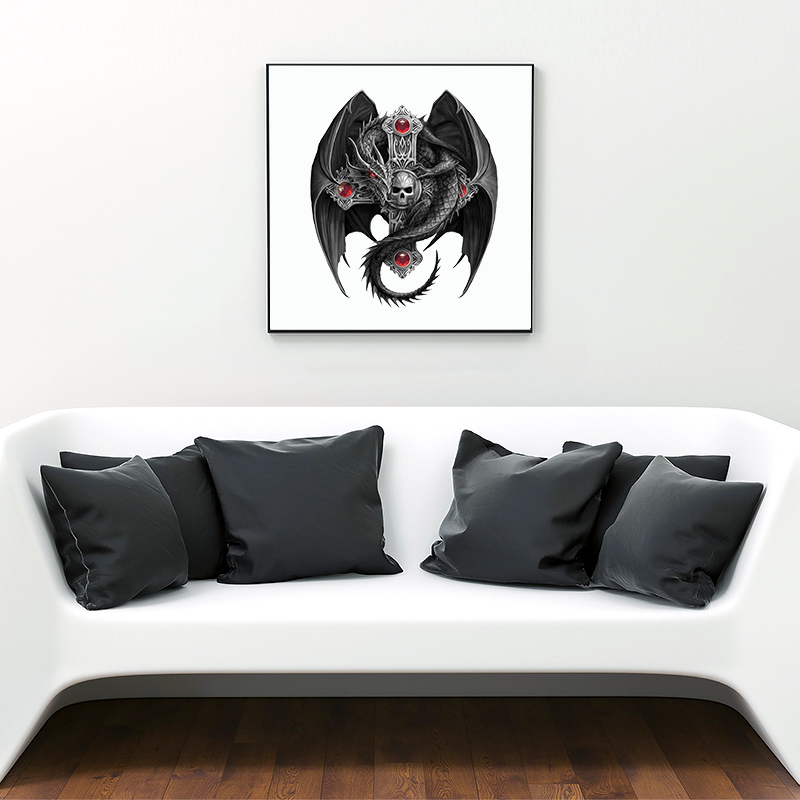 Rompecabezas del demonio dragón negro