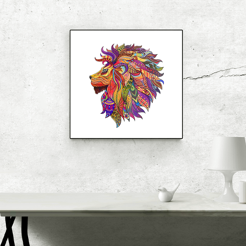 Hermoso rompecabezas del rey león