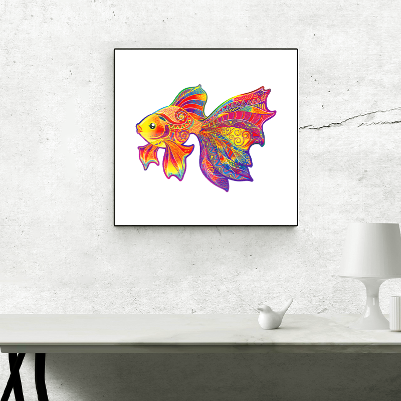 Rompecabezas de peces de colores