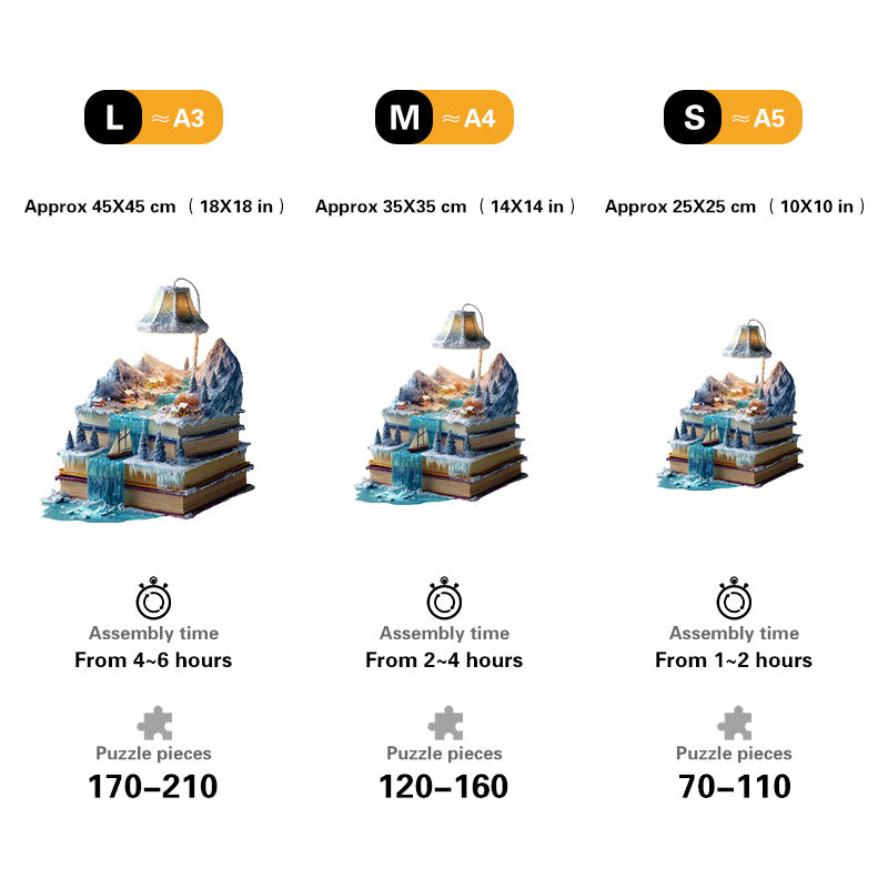 Un cuento de invierno en madera – Rompecabezas de madera