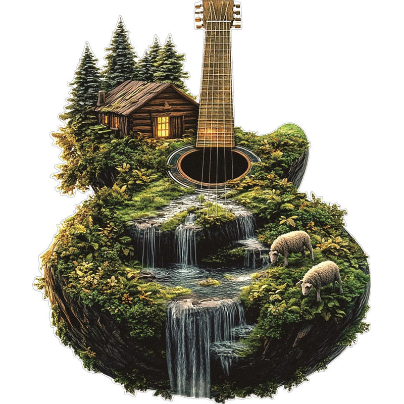 Puzzle de Madera Cascada de la Isla Guitarra