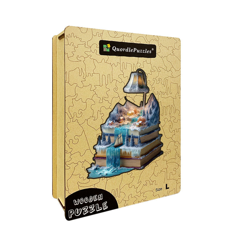 Un cuento de invierno en madera – Rompecabezas de madera