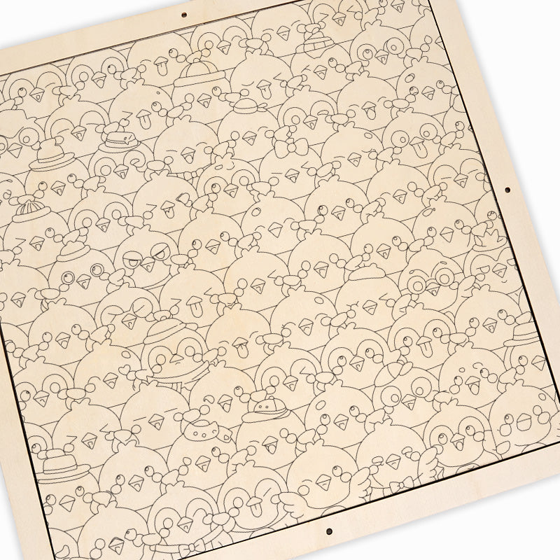 Aves - Rompecabezas de Madera para Colorear