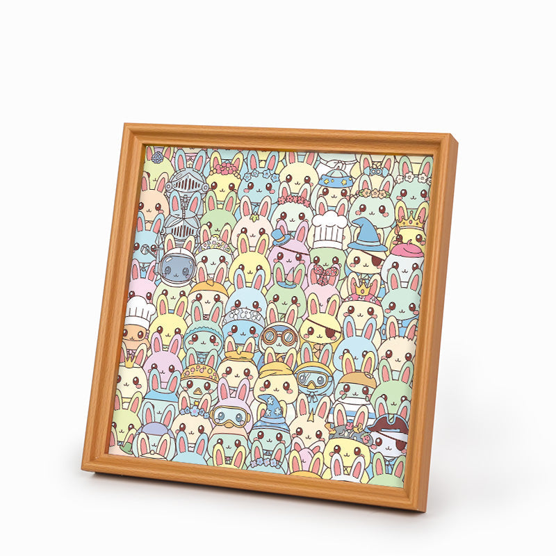 Conejito - Rompecabezas de Madera para Colorear