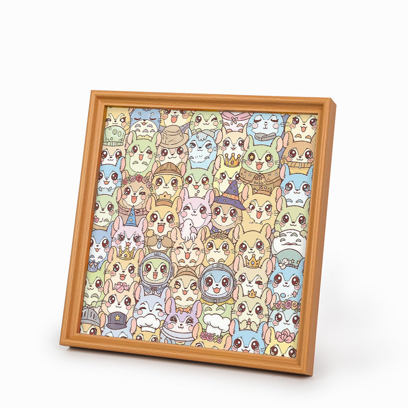 Chinchilla - Rompecabezas de Madera para Colorear