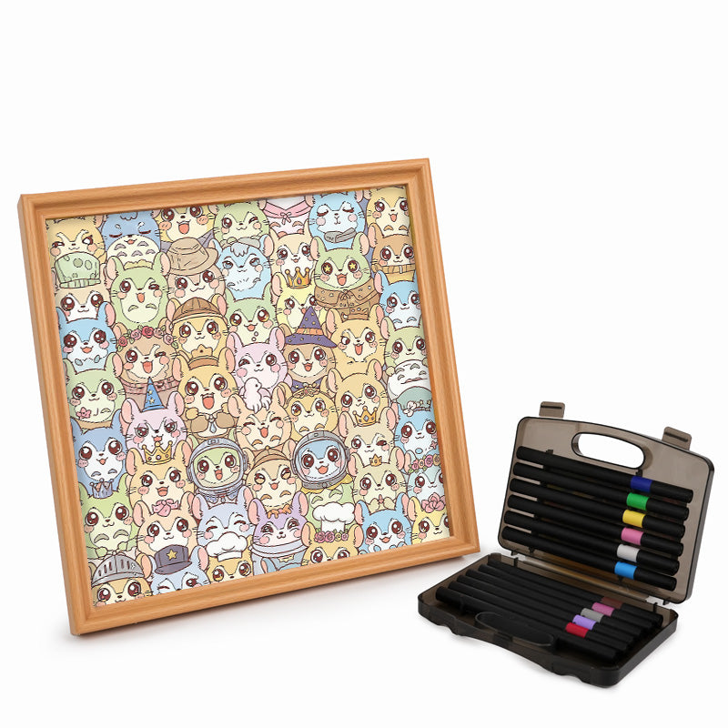 Chinchilla - Rompecabezas de Madera para Colorear