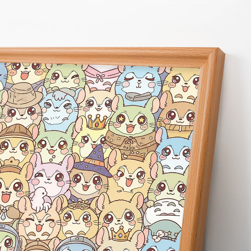 Chinchilla - Rompecabezas de Madera para Colorear