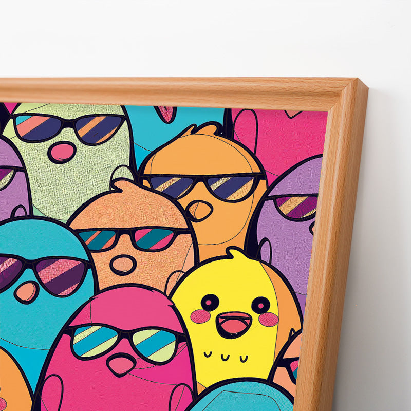 Aves Geniales - Rompecabezas de Madera para Colorear