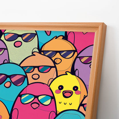 Aves Geniales - Rompecabezas de Madera para Colorear