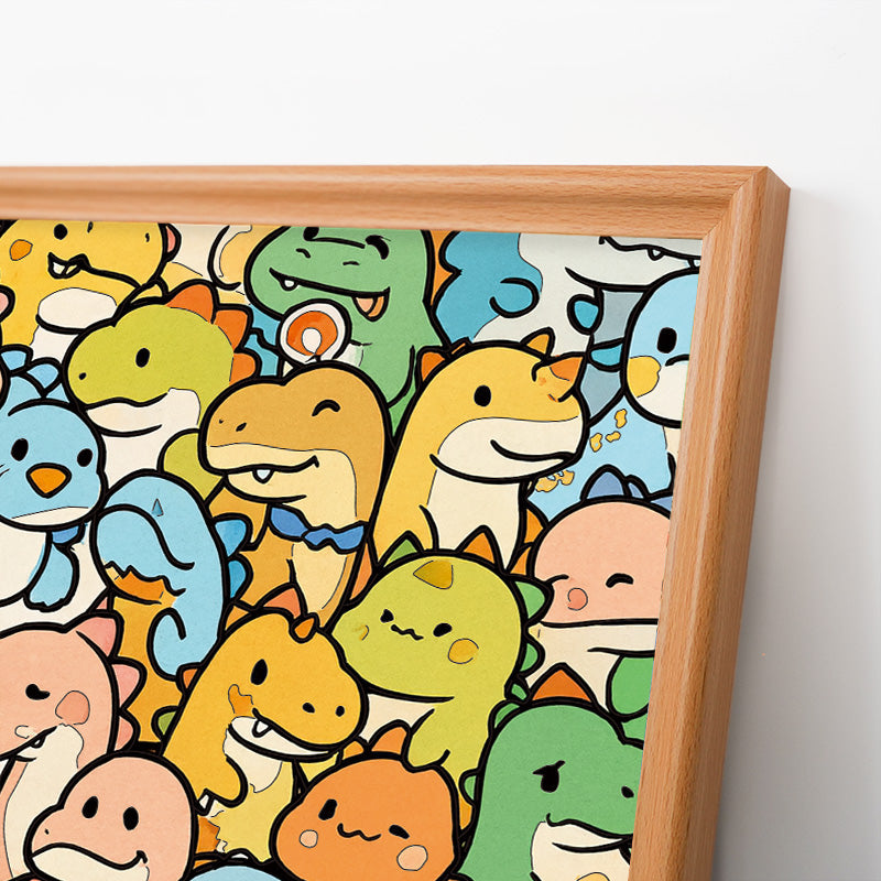 Pequeño Dragón - Rompecabezas de Madera para Colorear