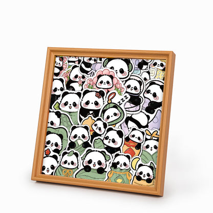 Panda II - Rompecabezas de Madera para Colorear