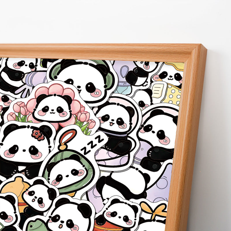 Panda II - Rompecabezas de Madera para Colorear