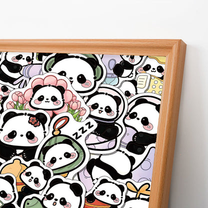 Panda II - Rompecabezas de Madera para Colorear