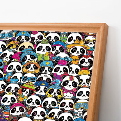 Panda - Rompecabezas de Madera para Colorear