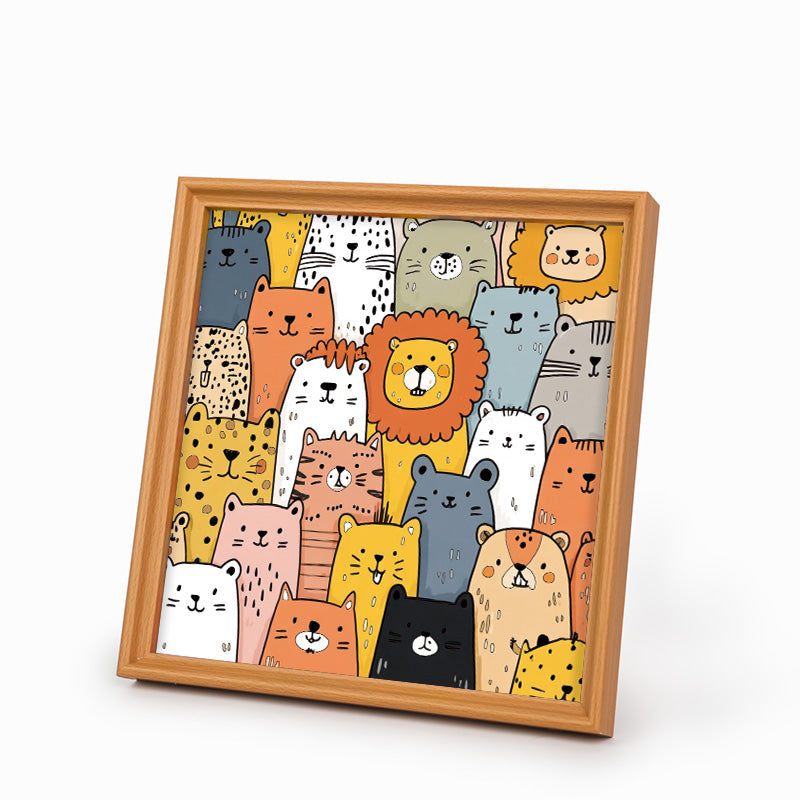 Shiba Inu - Rompecabezas de Madera para Colorear