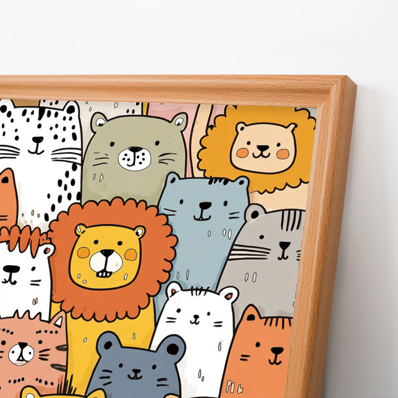 Shiba Inu - Rompecabezas de Madera para Colorear