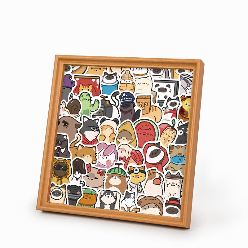 Mascotas Felices - Rompecabezas de Madera para Colorear