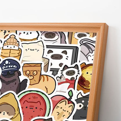 Mascotas Felices - Rompecabezas de Madera para Colorear