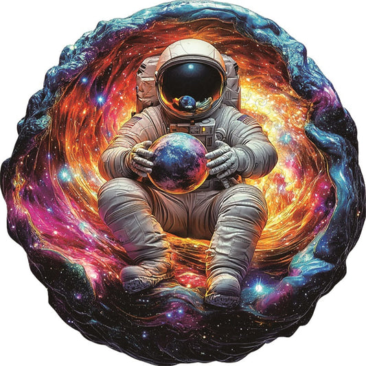 Puzzle de Madera Astronauta en el Cosmos