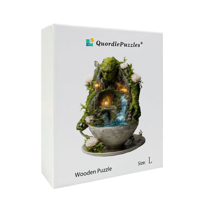 Rompecabezas de madera Guardián gigante del valle de la taza de té