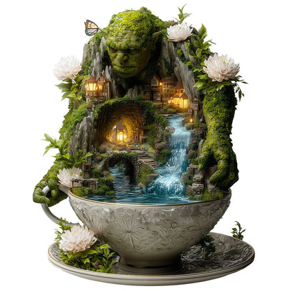 Rompecabezas de madera Guardián gigante del valle de la taza de té