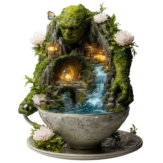 Rompecabezas de madera Guardián gigante del valle de la taza de té