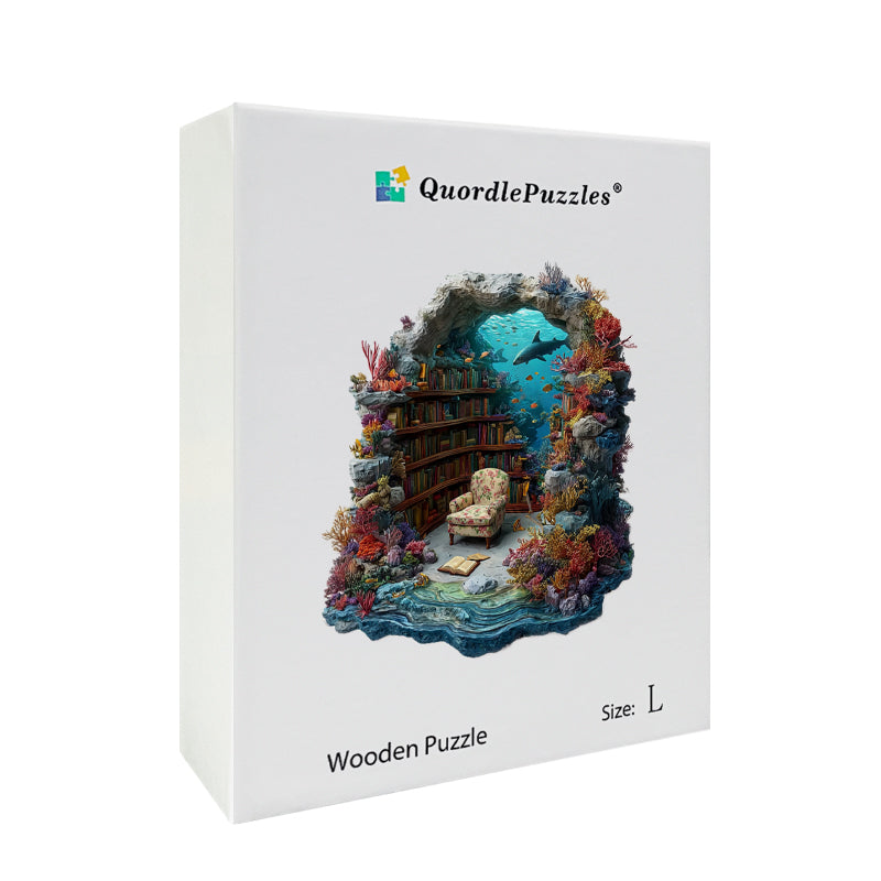 Rompecabezas de madera Biblioteca submarina