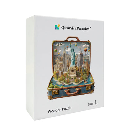 Rompecabezas de madera de la Estatua de la Libertad