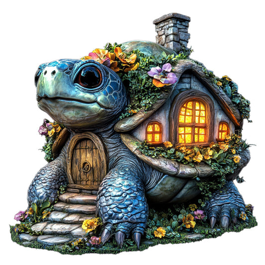 Rompecabezas de madera de una tortuga gigante de camello