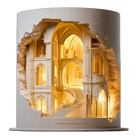 Rompecabezas de madera de una catedral gótica