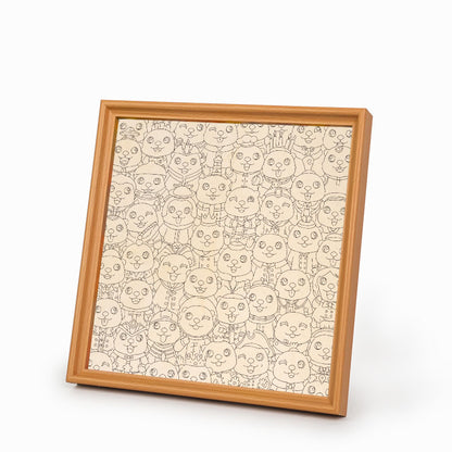 Perezoso - Rompecabezas de Madera para Colorear