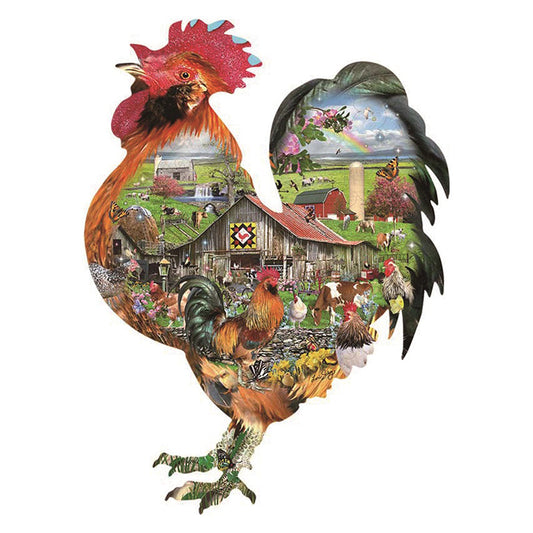 Domar el gallinero, rompecabezas de madera