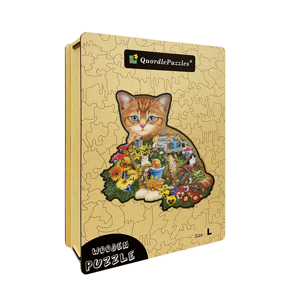 Rompecabezas del gato del jardín