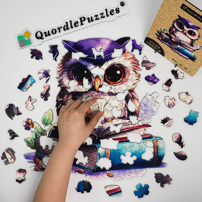 🔥Último día 92% - búho leyendo un libro, publicación de animal de dibujos animados