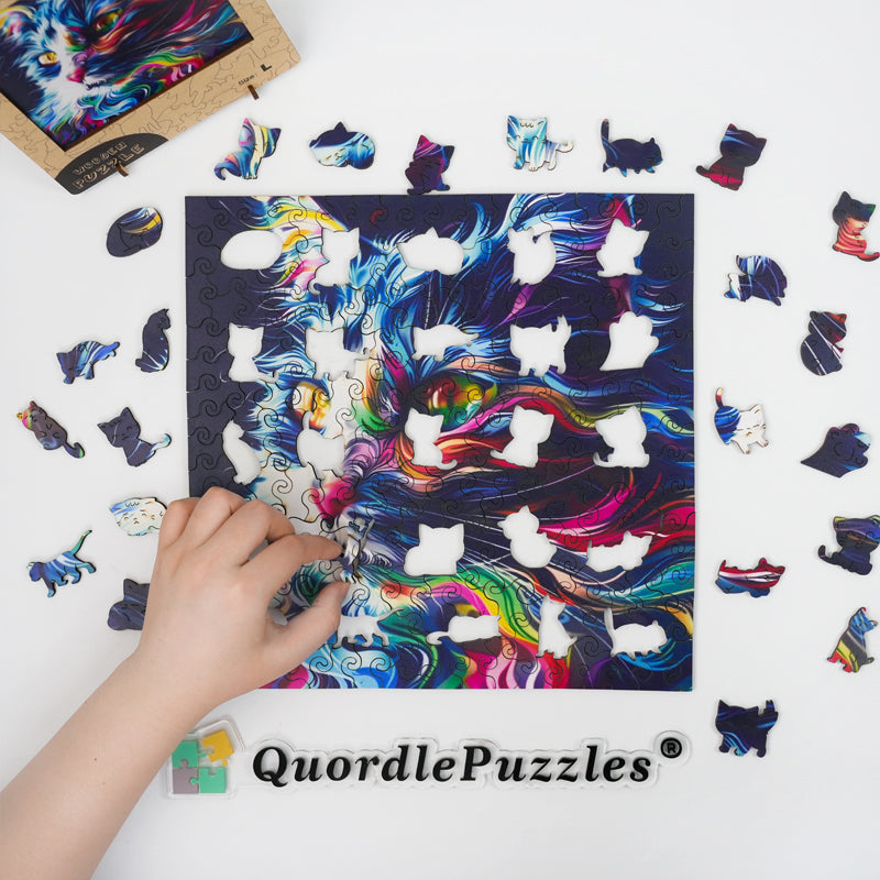 Gato en forma de niebla