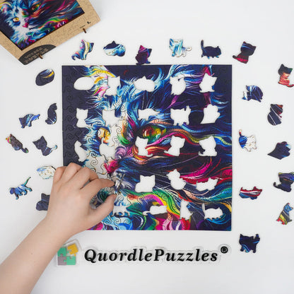 Gato en forma de niebla